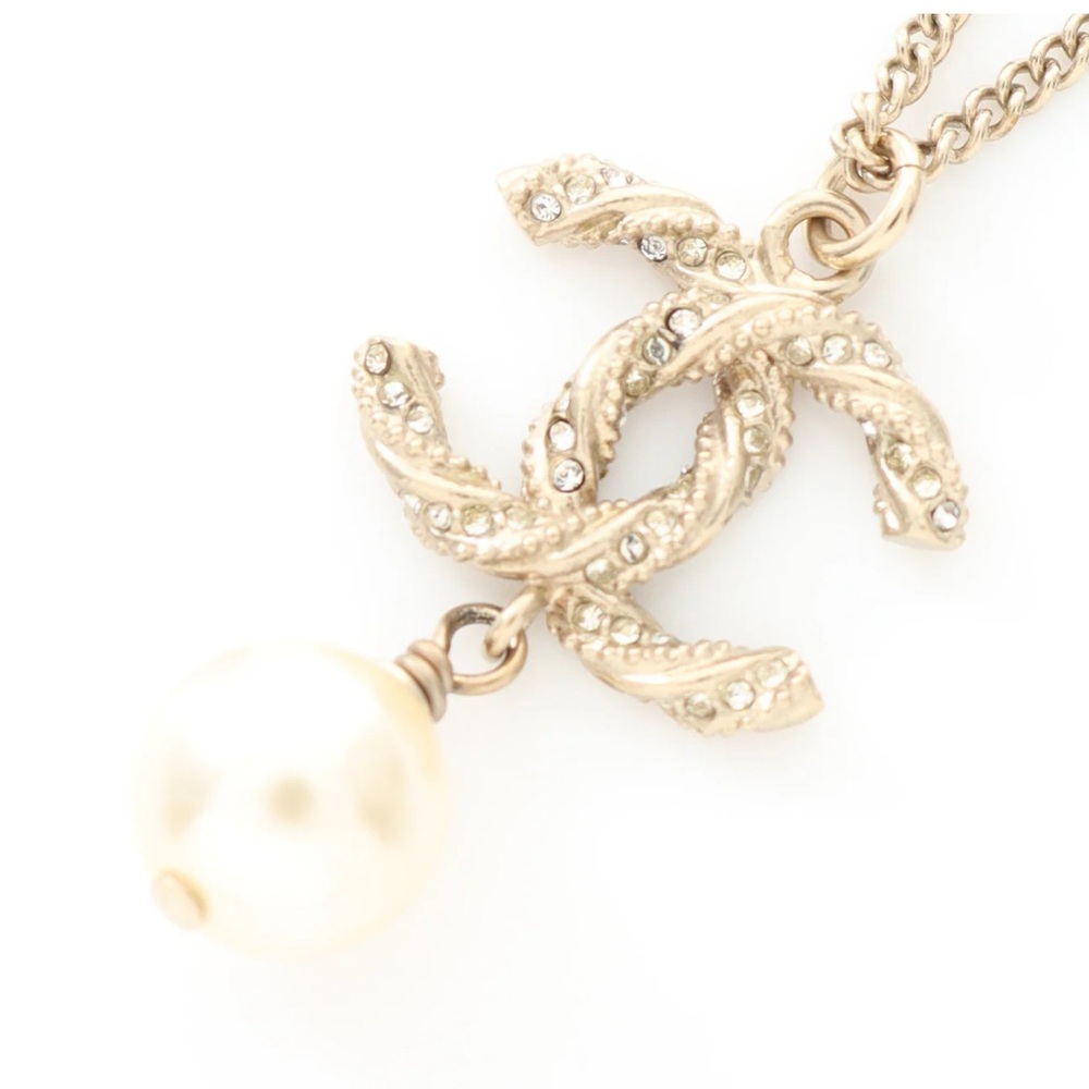 👛👛👛Chanel Coco Mark Gold Plated Necklace - Picture 2 of 4